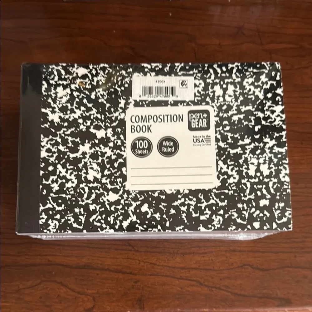 NWT Pen+Gear Half Sized Black and White Composition Books (10)
